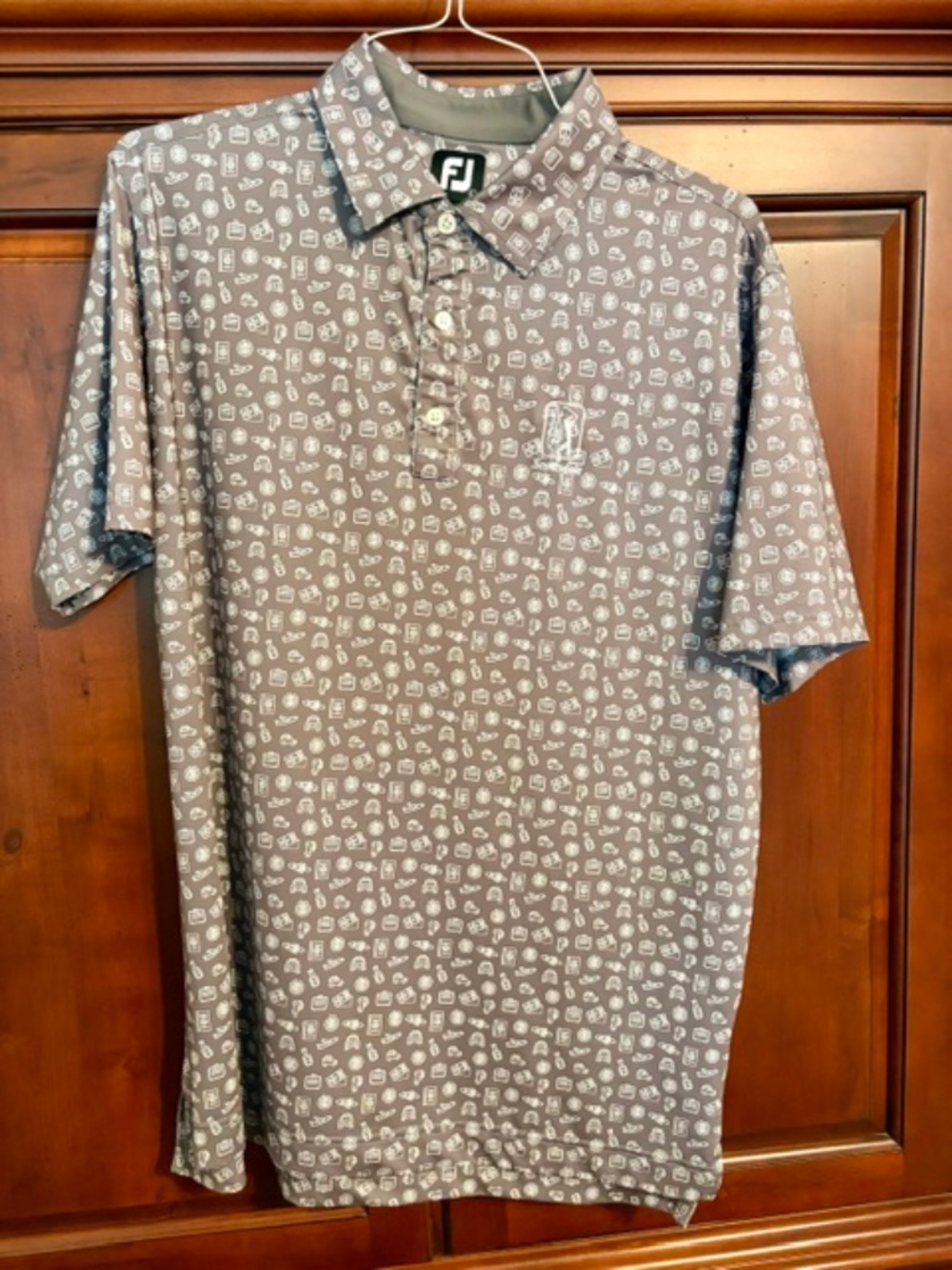 FOOTJOY Like New Mens Polo Size Large GRAY